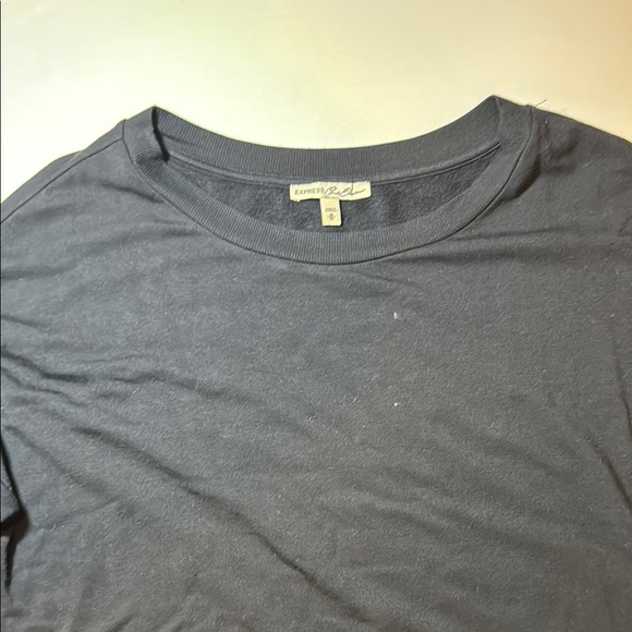 Express One Eleven Black Sweater Dress with Tie Size Medium - Picture 4 of 12